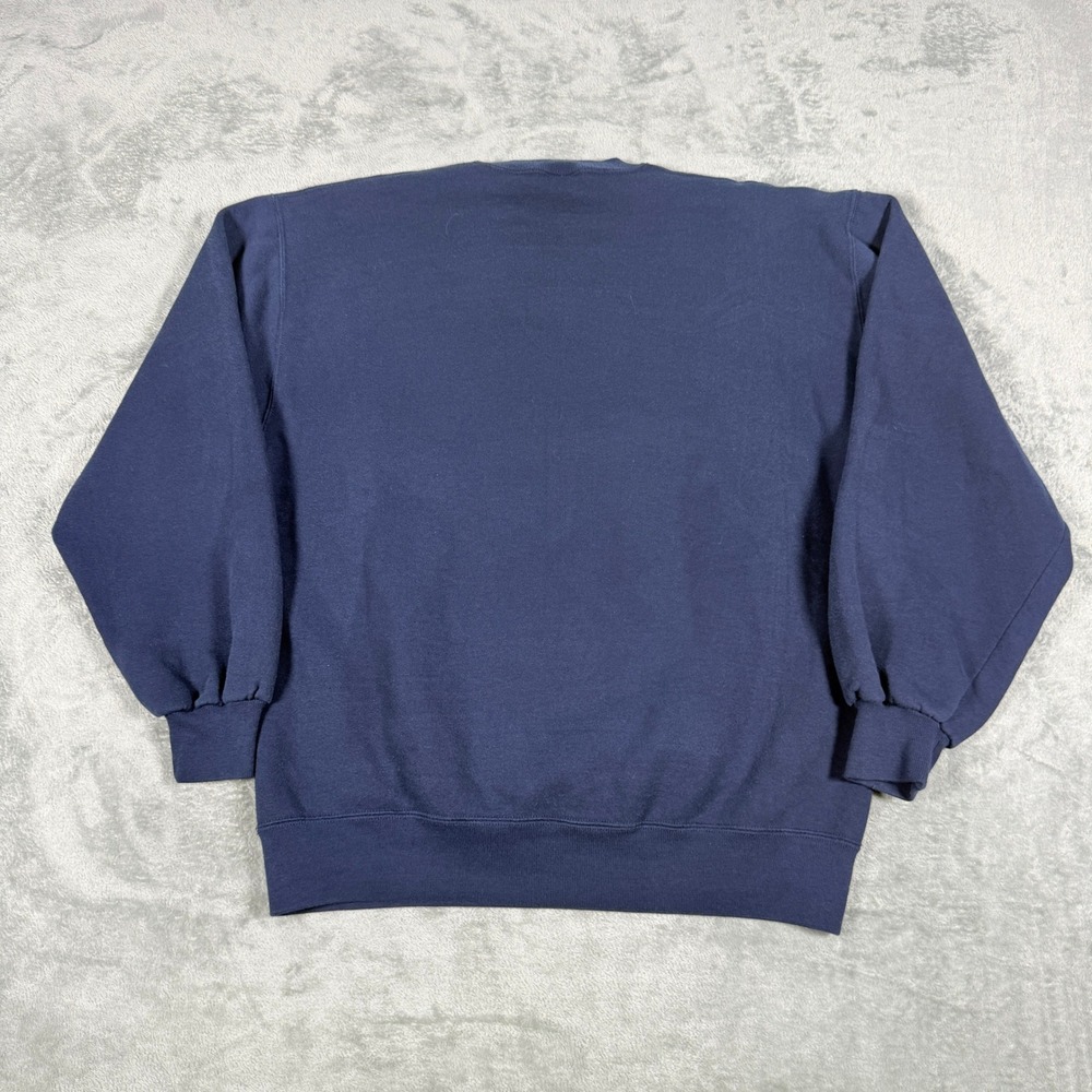 Vintage Russell Athletic Mens Large Sweatshirt Transylvania Navy Blue USA Made - Picture 6 of 10